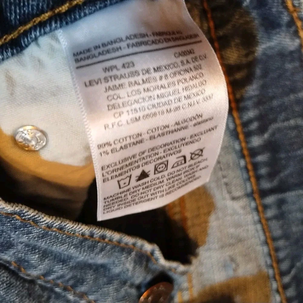 Levis Relaxed Fit Dark‎ Wash Jeans 39x28 (Tag 38x32) Straight Leg Western Cowboy